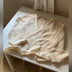 Misha and Puff cotton Boucle wrap sweater